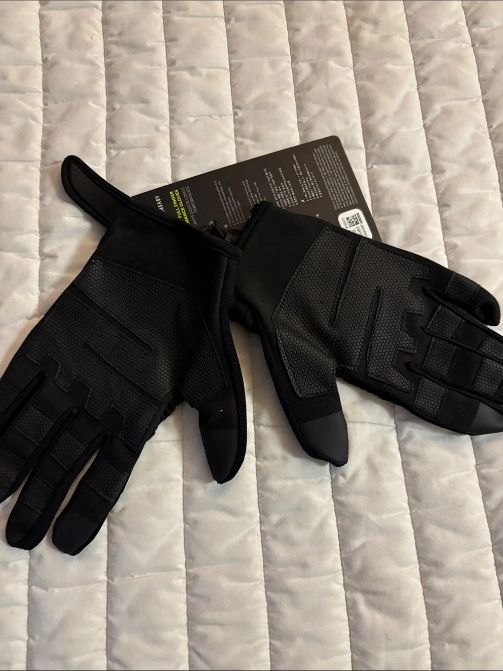 adidas Aeroready Full Finger Performance Gloves Black Sz L NWT